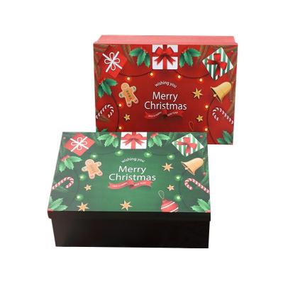 China Recyclable Wholesale Lid and Base Box Gift Box with Ribbon Christmas Gift Packaging Custom Cardboard Luxury Gift Ribbon Box for sale