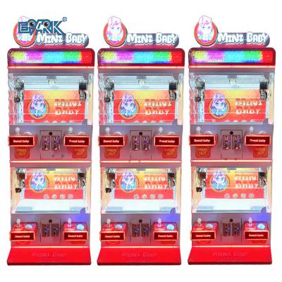 China Amusement Coin Games Machine 4 Mini Baby Toy Grabber Mini People Play Claw Machine For Vending Machine for sale