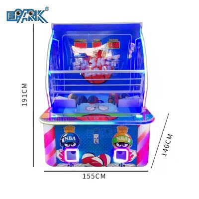 China Metal+Acrylic 2 Player Basketball Match For Arcade Basketball Machine Coin Operated Games Kids Sport Amusement for sale