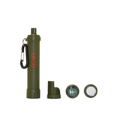 China Outdoor Personal Survival Portable Built-in Outdoor Life With Bag Hiking Mini Water Purifier Filter Camping Straw for sale