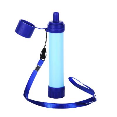 China Outdoor Water Filter Purifier For Outdoor Survival Camping Fishing Increasing Trekking Water Filter Straw for sale