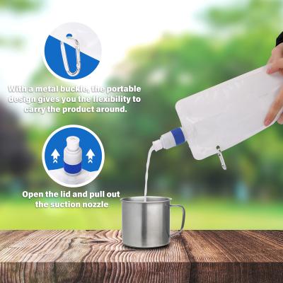 China Outdoor Hotel Camping Hiking Outdoor Emergency Survival Gear Water Filter Straw Mini Purification Water Storage Bag for sale