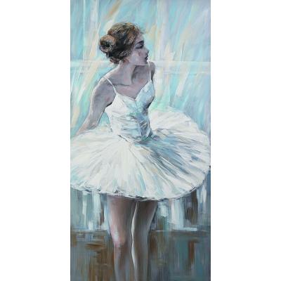 China Waterproof + Eco-Friendly Pure Hand-painted Or Printable Ballet Dancer Canvas Painting Wall Art Painting Home Decorative Canvas Painting for sale