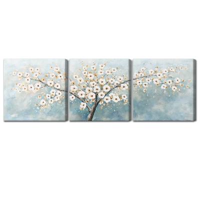 China Waterproof + Eco-Friendly Wholesale Home Decor Modern Artwork Natural Scenery Tree Canvas Printing Wall Art Painting for sale