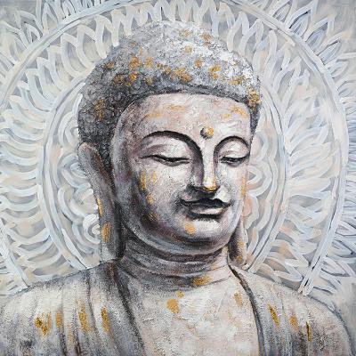 China Waterproof + Eco-Friendly Wholesale Wall Art Painting Hand-Painted  Buddha Canvas Wall Decor Buddha Face Painting Canvas Prints for sale