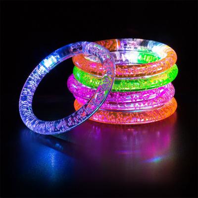 China Cheap Colorful ABS Change LED Flashing Wristbands For Unique Party Event for sale