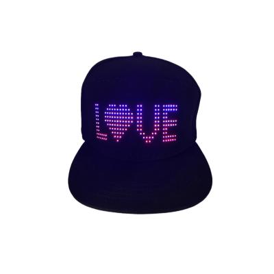 China JOINT Hot Sale App Control Rave Lighting Party Washable Full Color Luminous Christmas Led Hat for sale