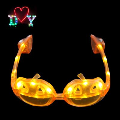 China PS Pumpkin Orange Color Led Halloween Glasses For Party Halloween for sale