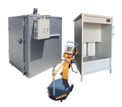 China Machinery Repair Shops Batch Powder Coating Equipment Powder Coating Machine Package Electrostatic Spray Booth Processing Oven for sale