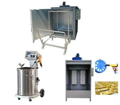 China Hot Sale Metal Powder Coating Equipment Electrostatic Powder Coating Equipment Manual Gun Spray Booth Machinery Repairs Processing Oven for sale