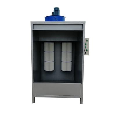 China Powder High Quality Small Batch Powder Coating Booth Cartridge Filter Recovery Coating Electric System for sale