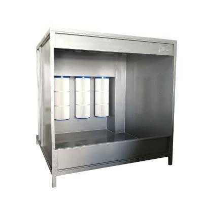 China Powder Coating High Quality Small Manual Powder Coating Electrostatic Spray Booth With Filters for sale