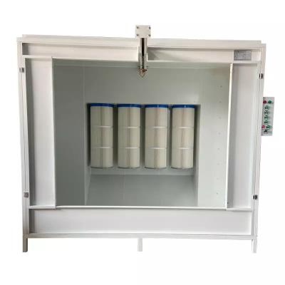 China Powder Coating Fan Motor Customized Filter Recovery System Powder Coating Electrostatic Spray Booth for sale