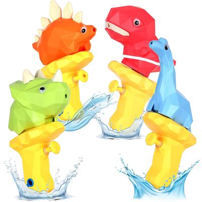 China Plastic Pool or Bath Water Squirt Gun 4 Pack Bubble Machine Dinosaur Water Gun Toys for Boys and Girls for sale