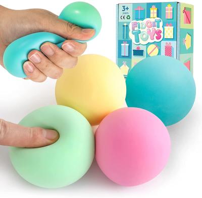 China Eco-friendly Material Skin Pu Squeeze Safe Rechargeable Sensory Toys Squeeze Balls Funny Figit Dough Ball Toys for sale