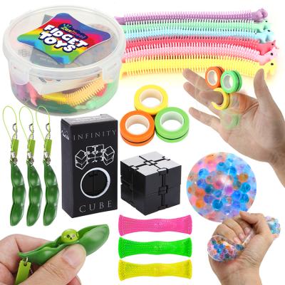 China Eco-friendly Material Anti-anxiety Material Relaxation Effort Ball 24pcs Restless Person Sensory Toys Kids And Adults Pack Set for sale