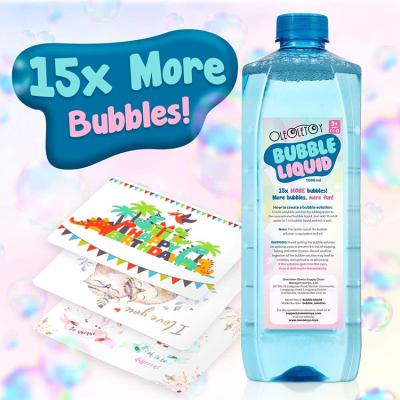 China Premium Material Eco-Friendly Durable Bubble Easy-Handle Refill Solution Bubble Liquid Solution Bottle For Toy Guns for sale