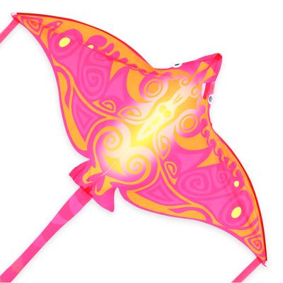 China New Eco-Friendly Material Huge Fresh Kite Outdoor Sport Manta Toys Single Line Easy String Kite For Kids for sale