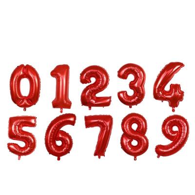 China 0-9 wholesale price balloons universal letters and numbers foil balloons number 16 for sale