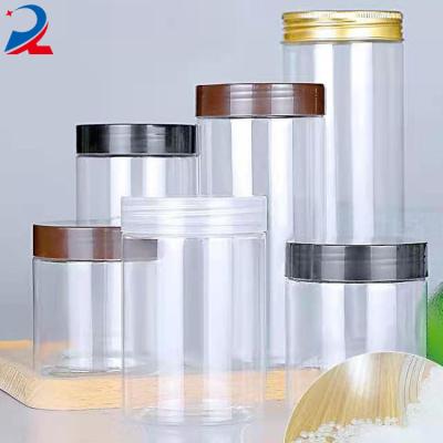 China Factory Supply Newly Design Plastic Candy Jar Eco-friendly Transparent Plastic Food Jar Plastic Candy Jars With Lids for sale