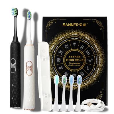 China Home\Hotel\Travel BANNER Four Brush Replaceable Heads Cheap Ultra Sonic Electric Toothbrush for sale