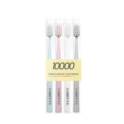 China 10000 Bristle Disposable Toothbrush Soft-stiffened Ultra Bristle Adult Micro-nano 10000 Bristle Toothbrush Good Cleaning Effect Toothbrush for sale