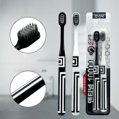 China Disposable Extra Soft Toothbrush - 2 Pcs Soft-stiffened Ultra Micro-nano 10000 Bristle Adult Toothbrush for sale