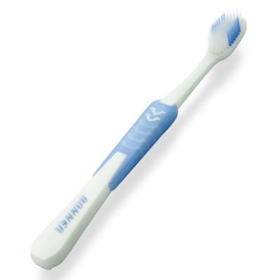 China Adult Disposable Manual Extra Clean Soft Two Tone Bristle Manual Toothbrush Deep Clean for sale