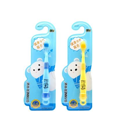 China Child BANNER private laber main teether mini toothbrush with pp handle for baby for sale