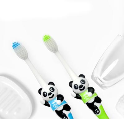 China SUREE Children's Korean Cartoon Panda Nano Toothbrush With Blister Card For Kids for sale