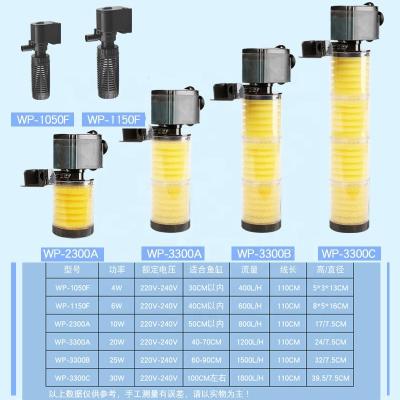 China SOBO WP-3300C Viable Internal Filter Pump Aquarium 3in1 Water Pump For Aquarium Circulation for sale