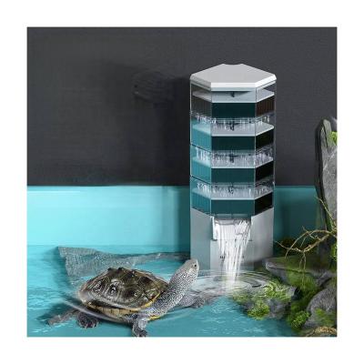 China Viable Bass Water Mini Transparent Waterfall Filter JENECA Turtle Filter Aquarium For Turtle Tank Aquarium Skimmer for sale