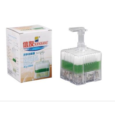 China Xy-2011 Viable Corner Filter Akvaryum Aquarium Sponge Filter Media Bio Aquarium for sale