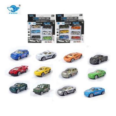 China Eco-friendly high simulation Feisu mini die cast metal toy car models for kids die cast toy vehicle for sale