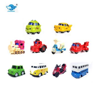 China Small Wheel Eco-friendly Cartoon Metal Toy Car Diecast Model for sale