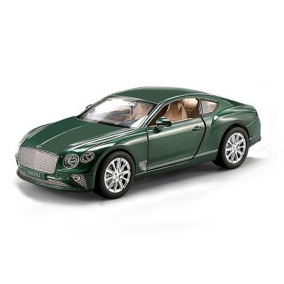 China Doors Open 1:24 Continental GT Roadster Bent Die Cast Car Model Toy For Kids 20cm Pull Back Simulation Alloy Car Toy With Sound/Light for sale