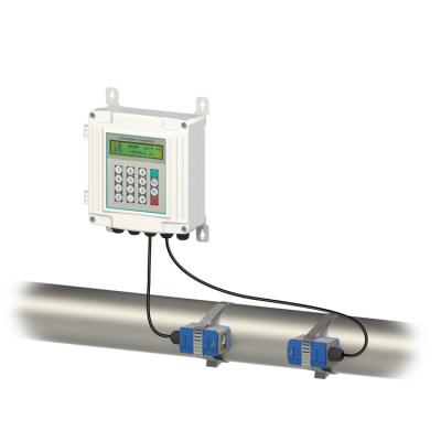 China TUF-2000S DN15-DN6000 Carbon Steel Output 4-20 mA RS485 External Flange / Plug-in Type Wall Mounted Ultrasonic Sensor Flowmeter for sale