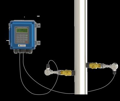 China Wall Mounted Carbon Steel TUF-2000B DN15-DN6000 Flange External Ultrasonic Flowmeter Type Plug & Play for sale