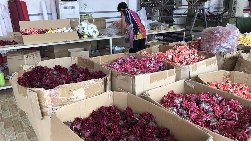 Verified China supplier - Tianjin Wuqing Renhui Silk Flower Factory