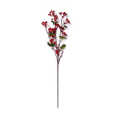 China Artificial Winter Berry Branches For Christmas Tree Natural Vivid Touch Design for sale