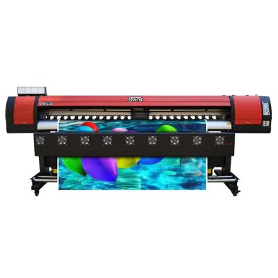 China Head Retail Cheapest Retail Eco Solvent Inkjet Printers XP600 Price 8feet 2.5m Machine 1440dpi Indoor Outdoor Printer for sale