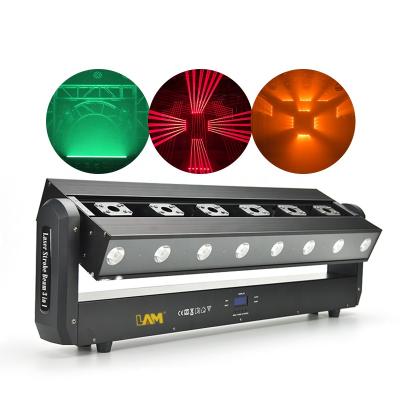 China Brightness DMX Control Adjustable Stage Lights DJ Party Club Lighting 6 Eye Red Laser 3in1Matrix Marquee Laser Light for sale