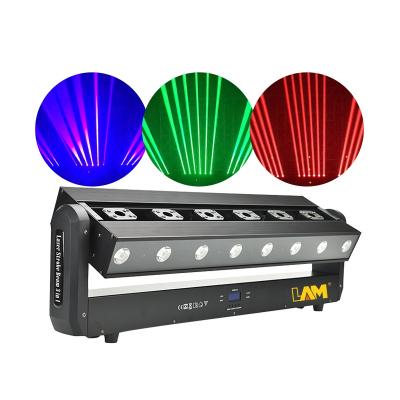 China Brightness DMX Control Adjustable Stage Lights DJ Party Lighting 6 Eye Laser 3in1Matrix Marquee Red Laser Light for sale