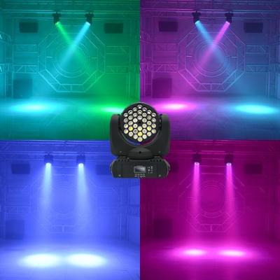 China High Brightness OEM ODM RGBW 36leds 3w 10w Rgbw Zoom Led Moving Head Wash Light for sale