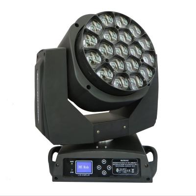 China Zoom Wash Head 19x15w Bee Eye K10 Big Beam Moving Wash Zoom Moving Head Led Stage Light for sale