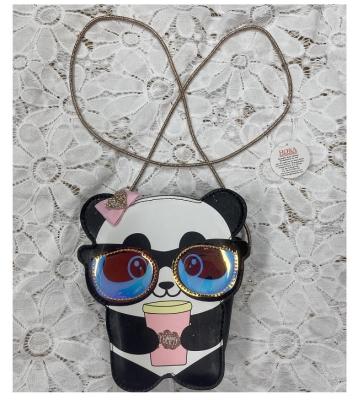 China 2021 new fashion PU foreign trade cartoon panda cross-body creative cute bag girl cute soft bag for sale