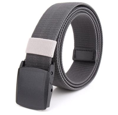 China 100% Polyester Men's Braided Waistband Youth All-match Elastic Waistband Nylon Canvas Leisure Waistband for sale