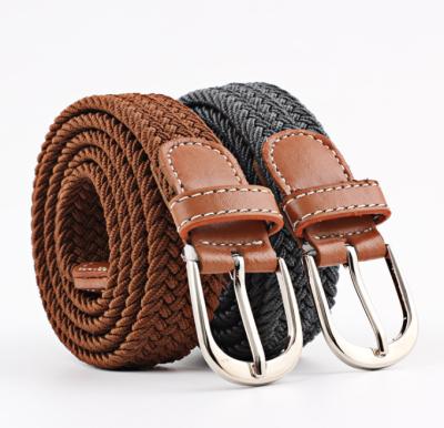 China 100% Polyester Fashion Accessories Men's Braided Elastic Stretch Stretch Woven Belt for sale