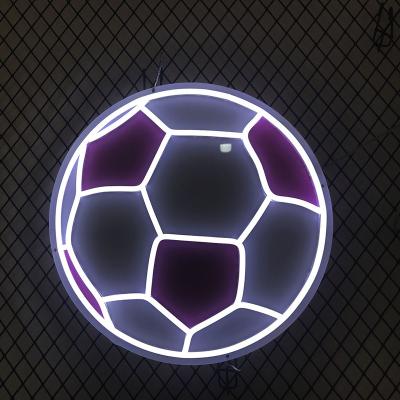 China Custom Clear Acrylic Led Light Sign Office Soccer Sign for sale