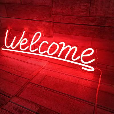 China Office Welcome Neon sign custom neon light for sale